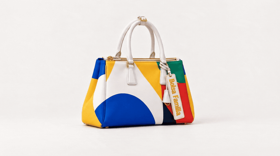 Bolsa Família, bolsa colorida de luxo